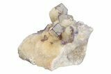 Purple Edge Fluorite Crystal Cluster - Qinglong Mine, China #205253-1